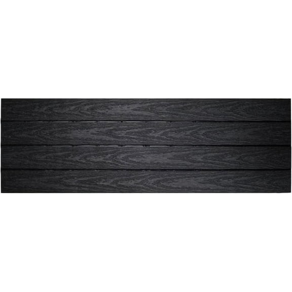 UltraShield Naturale 1 ft. x 3 ft. Quick Deck Outdoor Composite Deck Tile in Hawaiian Charcoal (15 sq. ft. Per Box)