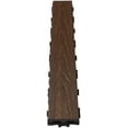 thumbnail image 1 of UltraShield Naturale 3 in. x 2 ft. Quick Composite Single Slat Deck Tile (4-Pieces per Box) (Spanish Walnut), 1 of 1