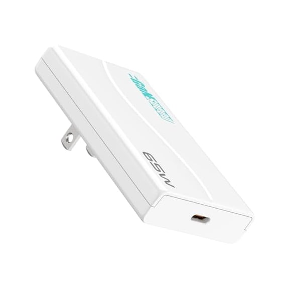 UltraSlim 65W GaN PD USB C Folding Wall Charger Adapter, 1-Port PPS Fast Charging for iPhone 15 16 Pro Max, Samsung Galaxy S24 Z Fold, iPad Air Pro, MacBook Air Pro Laptop