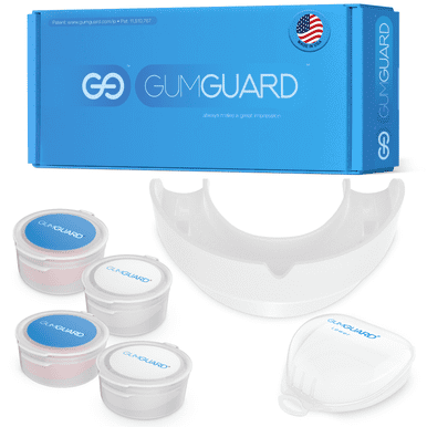 UltraSoft GumGuard Denture Mouthguard Upper Arch 50 Percent Thinner Custom-Fit Overnight Guard White