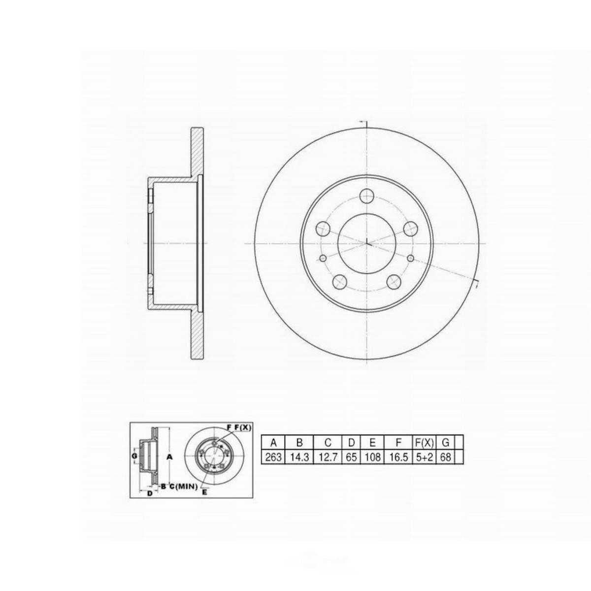 UltraStop 441059 Brake Rotor