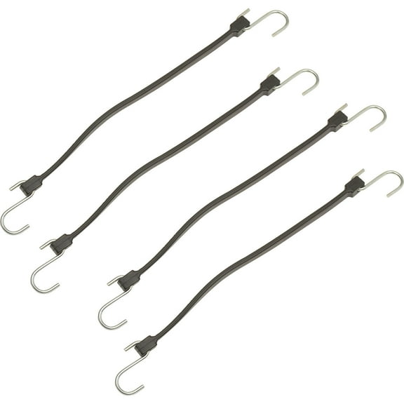 UltraTech 1791 Drip Diverter - 19 in. Rubber Bungee Kit, Black - Pack of 4