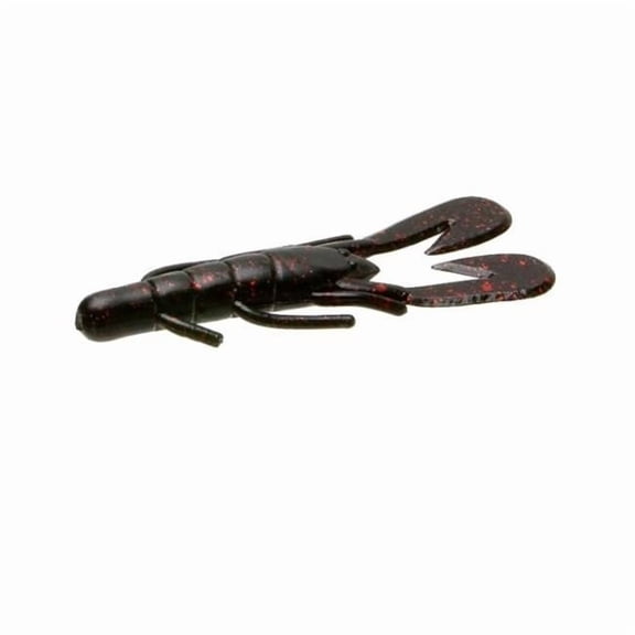 UltraVibe Speed Craw 12BG-Black & Red MF Fishing Lure