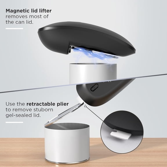 Ultrablade PRO - USB Rechargeable Electric Can Opener for Kitchen for Seniors with Arthritis- Auto Stop One touch Automatic Can Opener, Smooth Edge, Small Size Can Opener, Purple