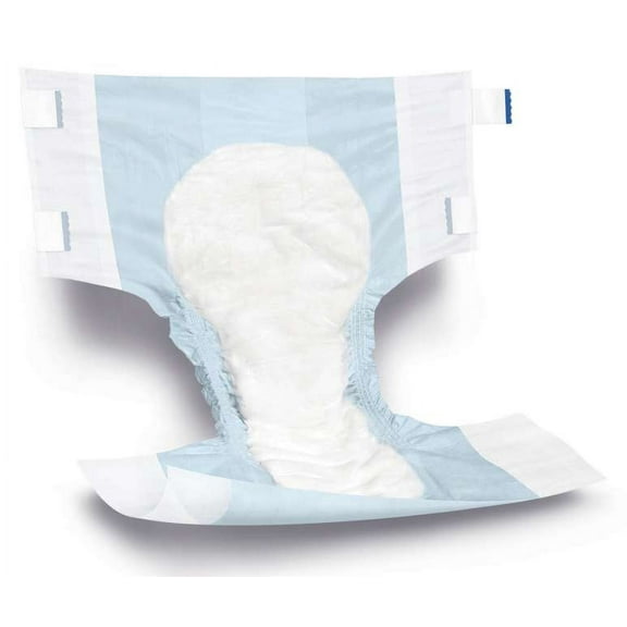 Medline Adult Incontinence Briefs, Diapers with Tabs, Heavy Absorbency, XL, 58in to 68in, 60 Count