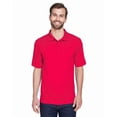 thumbnail image 1 of Ultraclub 8210 Mens Cool & Dry Mesh Pique Polo - Red -6XL, 1 of 3