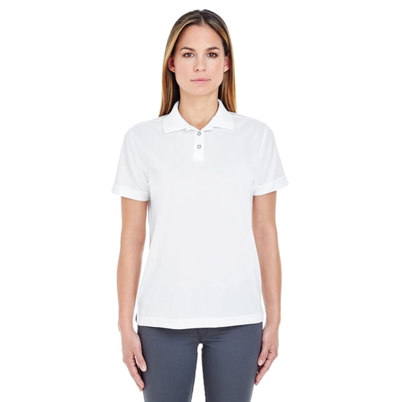 UltraClub 8404 Ladies Cool & Dry Sport Polo, WHITE, S