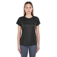 thumbnail image 1 of ULTRACLUB 8420L LADIES' COOL & DRY SPORT PERFORMANCE INTERLOCK T-SHIRT, BLACK, M, Pack Of 6, Tshirts for Women, 1 of 1