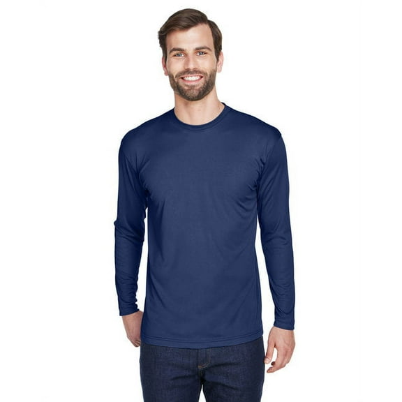 Ultraclub 8422 Adult Cool Dry Sport Long-Sleeve Performance Interlock T-Shirt