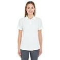 thumbnail image 1 of ULTRACLUB 8445L LADIES' COOL & DRY STAIN-RELEASE PERFORMANCE POLO, WHITE, M, Pack 3, Womens Polo Shirts, 1 of 1