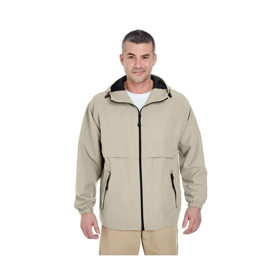 Ultraclub 8908 Adult Microfiber Full-Zip Hooded Jacket