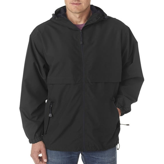 Ultraclub 8908 Men's Hooded Zip Jacket