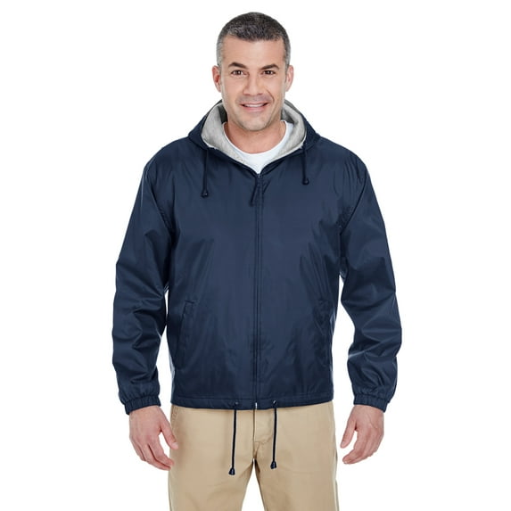 Ultraclub 8915 Adult Fleece-Lined Hooded Jacket
