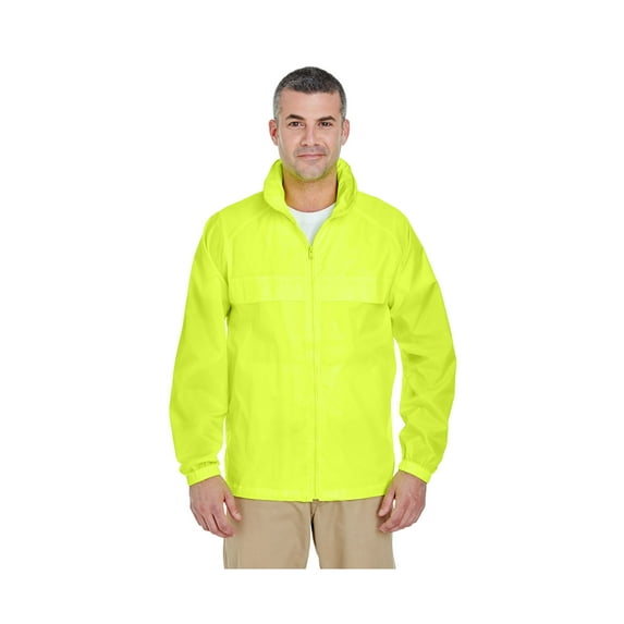 Ultraclub 8929 Adult Full-Zip Hooded Pack-Away Jacket