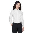 thumbnail image 1 of Ultraclub 8990 Women Classic Wrinkle-Free Long-Sleeve Oxford, M, WHITE, 1 of 3