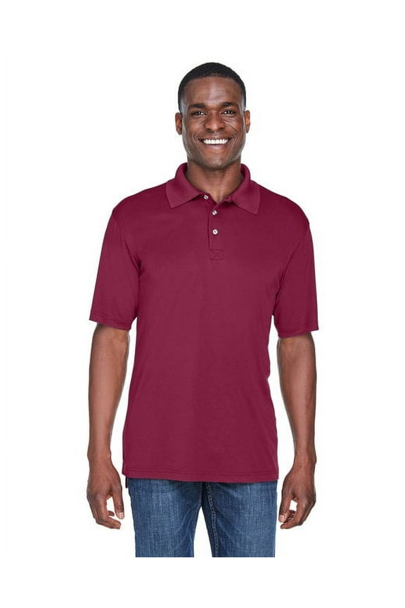 Men's Cool & Dry Sport Interlock Polo Shirt, Maroon, XXXX-Large [Apparel]