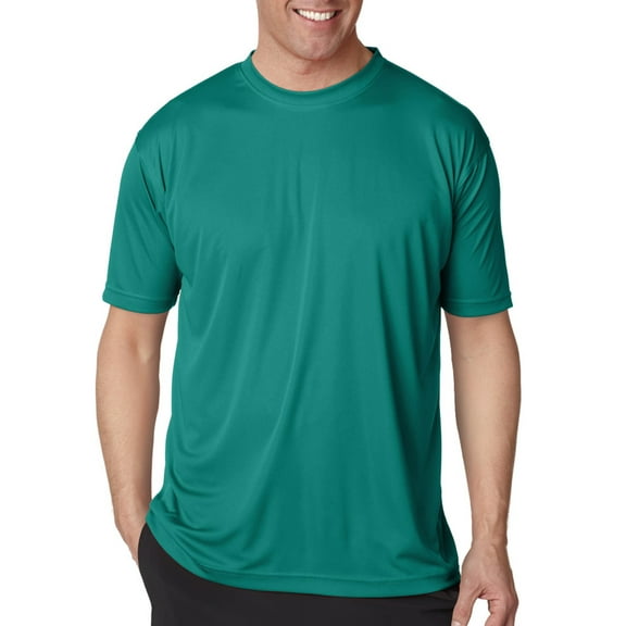 Ultraclub Men's Cool & Dry Sport Interlock T-Shirt, Jade, XXXXXX-Large