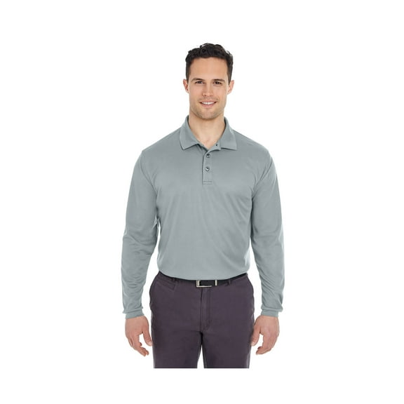 Ultraclub Men's Moisture Wicking Piqué Polo Shirt, Style 8210LS