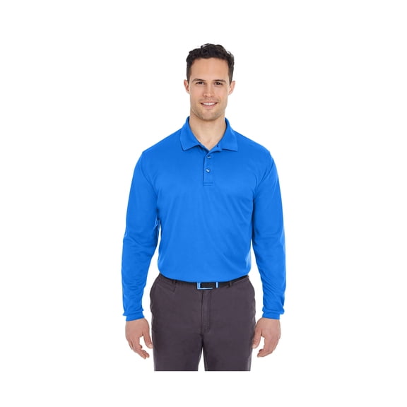 Ultraclub Men's Moisture Wicking Piqué Polo Shirt, Style 8210LS