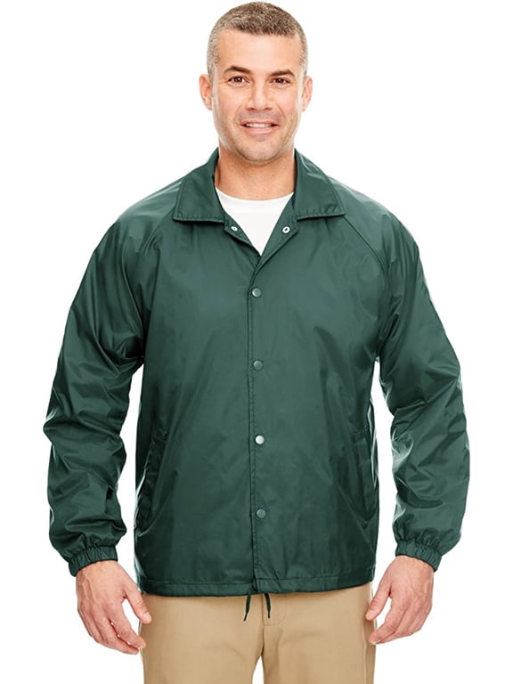 Mens Nylon Coaches Jacket 8944 Forest Green L