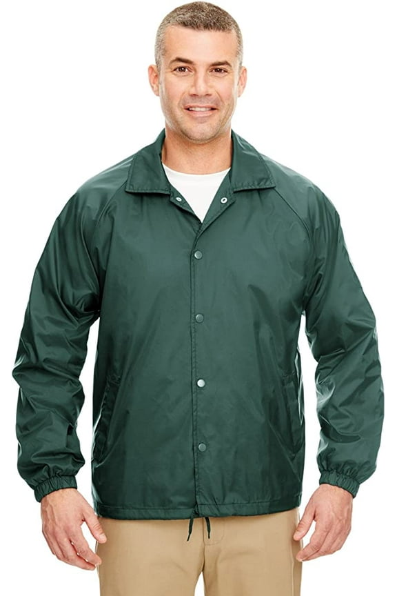 Mens Nylon Coaches Jacket 8944 Forest Green L