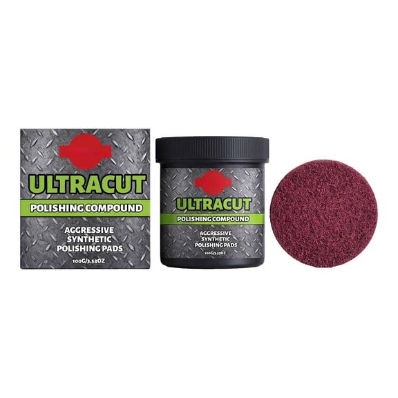 Ultracut Polish Compound with Restoration Pad, Multi-Surface Solution for Surface Scratches