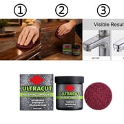Ultracut Polishing Compound-Aggressive Synthetic Polishing Pads, Multi-Surface Scratch Remover, Surface Restoration Polish for metal, marble and stainless steel scratch repair
