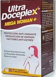 Ultradoceplex Mega Woman+ (50 Tablets) - Antioxidant Protection, Energy Production, Anti-Stress Factors | Daily Nutritional Support for Women
