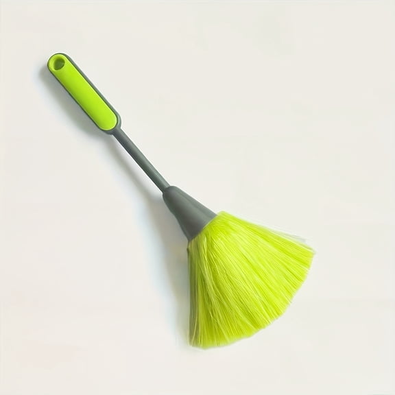 Ultrafine Fiber Washable Dust Remover, Electrostatic Feather Duster Brush, Suitable for Books, Screens, Sofas, Cars, Furniture, Frames, Attracts Dust Like a Magnet Green