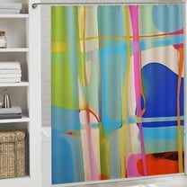 Ultrafine detailed waterproof shower curtain printed waterproof shower curtain  Cloth Fabric Bathroom Decor Set with Hooks