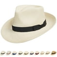 thumbnail image 1 of Ultrafino Genuine Havana Retro Panama Straw Hat Classic Lightweight ALL SIZES, 1 of 4
