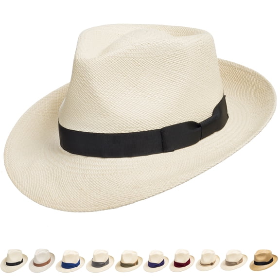 Ultrafino Genuine Havana Retro Panama Straw Hat Classic Lightweight ALL SIZES