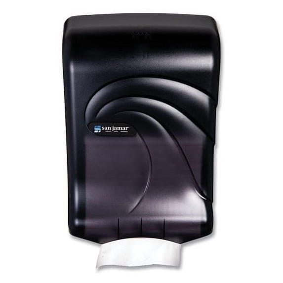 Ultrafold Multifold/c-Fold Towel Dispenser, Oceans, 11.75 X 6.25 X 18, Transparent Black Pearl | Bundle of 10 Each