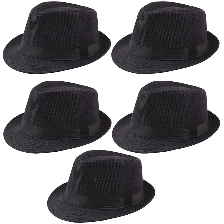 Ultrafun 5 Pack Men Women Fedora Short Brim Classic Summer  display picture 2