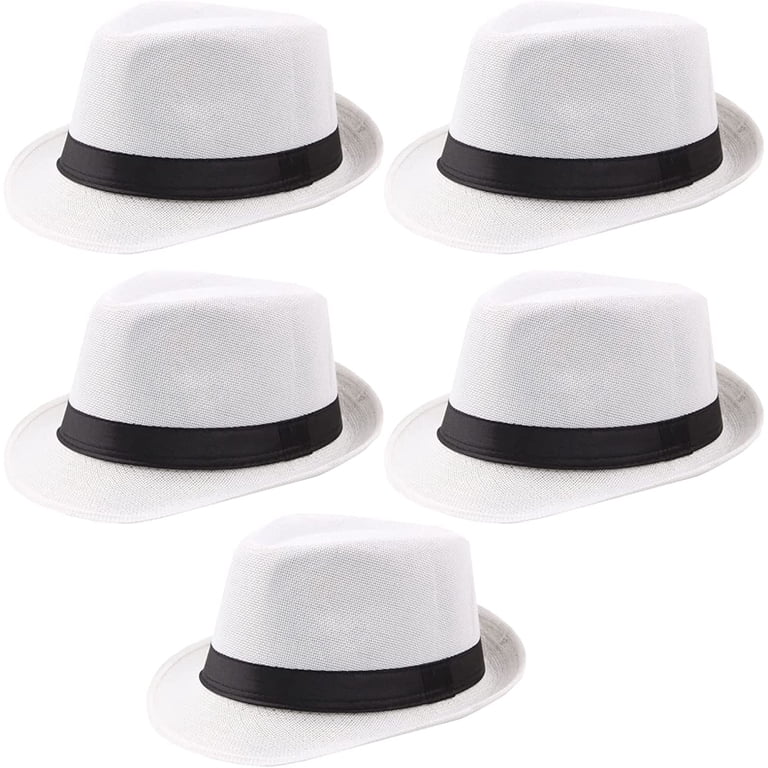 Ultrafun 5 Pack Men Women Fedora Short Brim Classic Summer  display picture 1