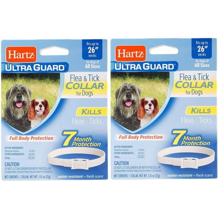 Ultraguard Flea and Tick Large Dog Collar 26" - White (Pack of 2)