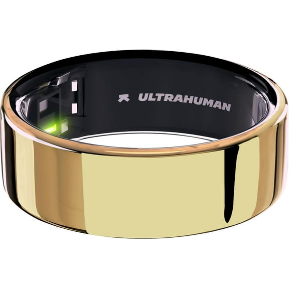 Ultrahuman Ring AIR Size 13 - World’s Lightest Sleep-Tracking Wearable - Bionic Gold (No Monthly Subscription)