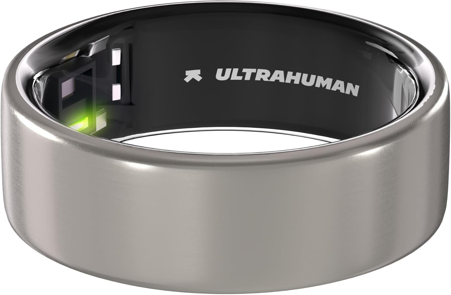 Ultrahuman Ring AIR Size 13 - World’s Lightest Sleep-Tracking Wearable - Raw Titanium (No Monthly Subscription)