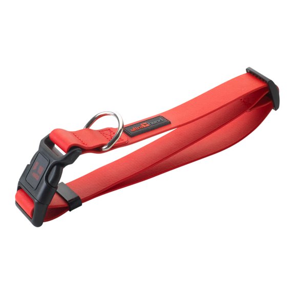 Ultrahund Play Adjustable Dog Collar 1″ Wide, Large, Fits 16″ – 22″ (Red)