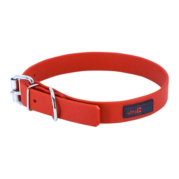 Ultrahund Play Regular Dog Collar 1" Wide, Fits 18" to 22" (Red)