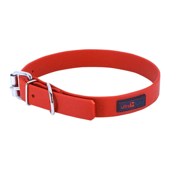 Ultrahund Play Regular Dog Collar 1" Wide, Fits 20" to 24" (Red)