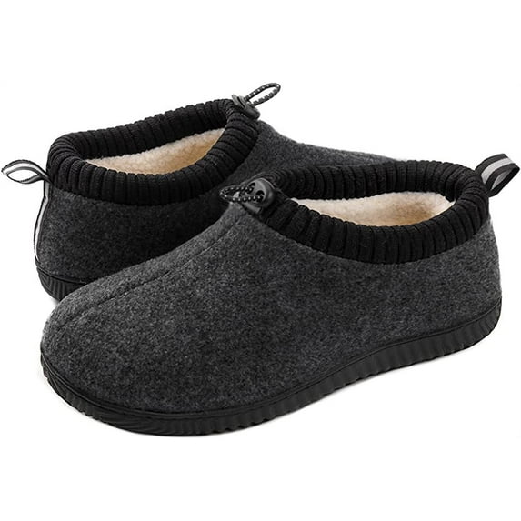Ultraideas Men's Warm Bootie Slipper Sherpa Fleece Lining