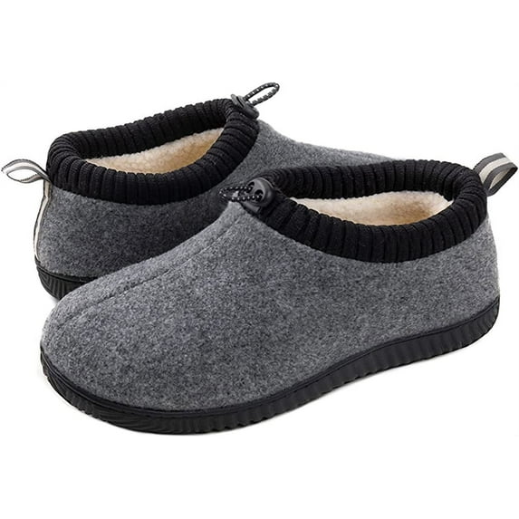 Ultraideas Men's Warm Bootie Slipper Sherpa Fleece Lining
