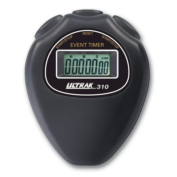 ULTRAK 310 Silent Stopwatch, Black