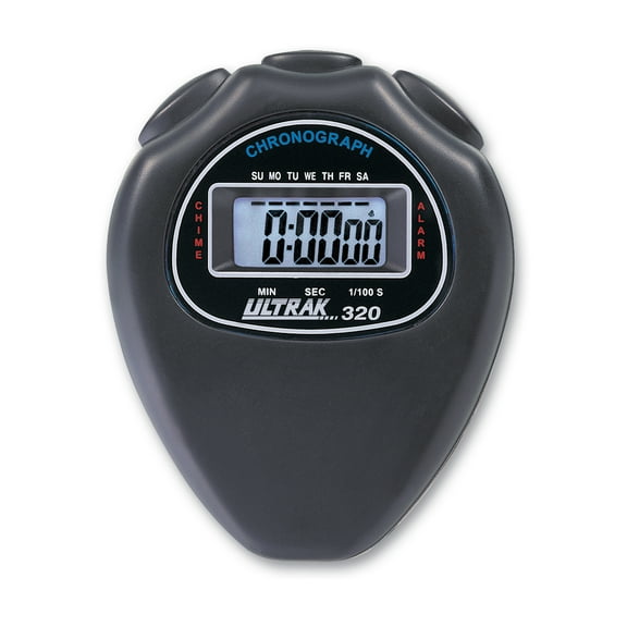 ULTRAK 320 Cumulative Split Stopwatch, Black