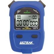 Ultrak 460 - 16 Lap Or Cumulative Split Memory Stopwatch - Blue