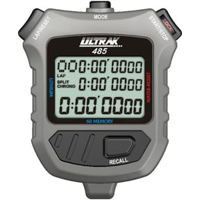 Ultrak 485 - 60 Lap Dual Split Memory Stopwatch Timer with Three Line Display