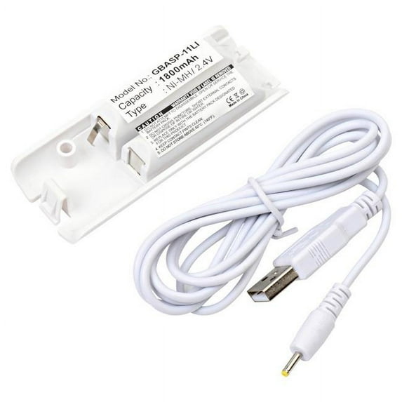 Nintendo Wii Controller Replacement Battery w/Charger GBASP-11LI