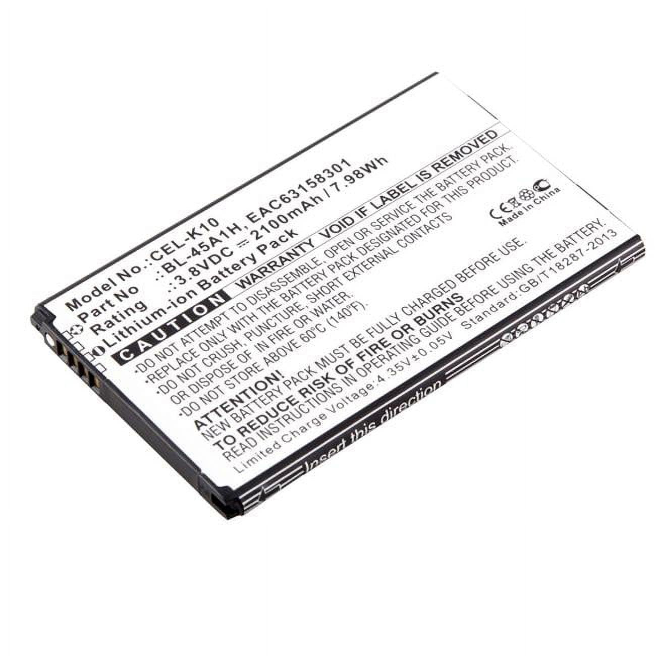 Ultralast  3.8V & 2100 mAh Li-ion Cell Phone Battery for LG - BL-45A1H - LG - EAC63158301