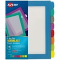 Ultralast 8Tab Plastic Dividers with White Labels in Multicolor for